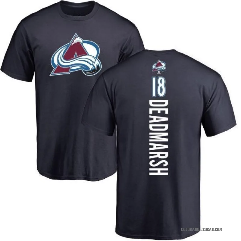 Adam Deadmarsh Men's Navy Colorado Avalanche Backer T-Shirt -