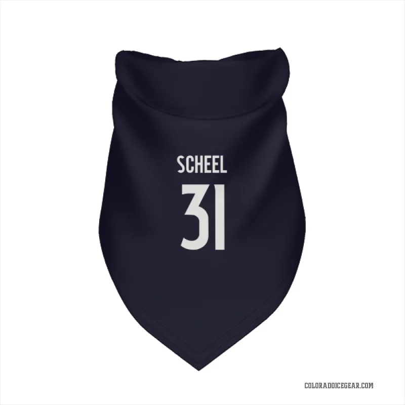 Adam Scheel  Navy Colorado Avalanche  Cat & Dog Pet Bandana