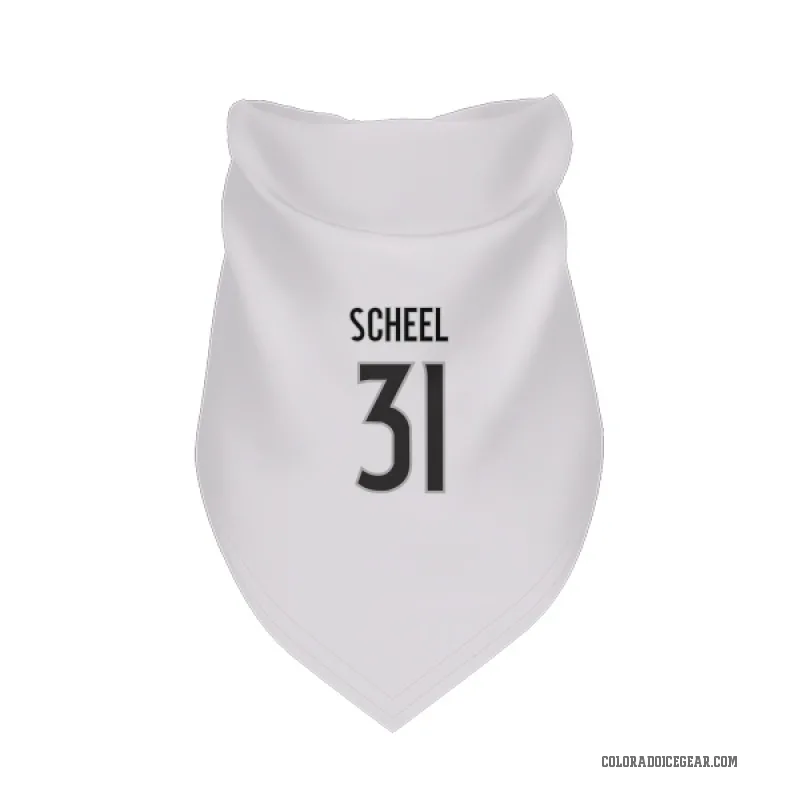 Adam Scheel  White Colorado Avalanche  Cat & Dog Pet Bandana