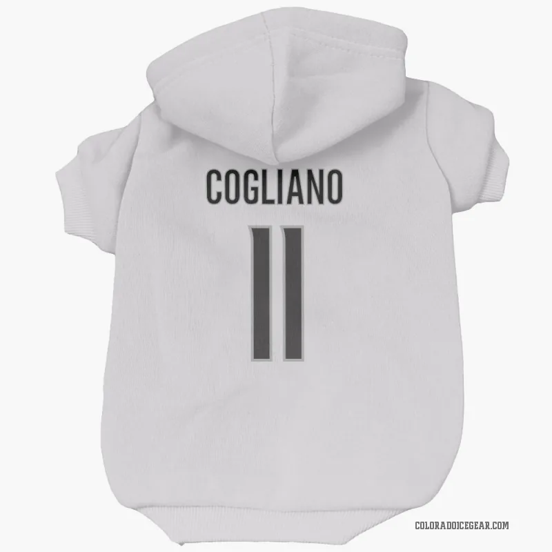 Andrew Cogliano  White Colorado Avalanche  Cat & Dog Pet Hoodie