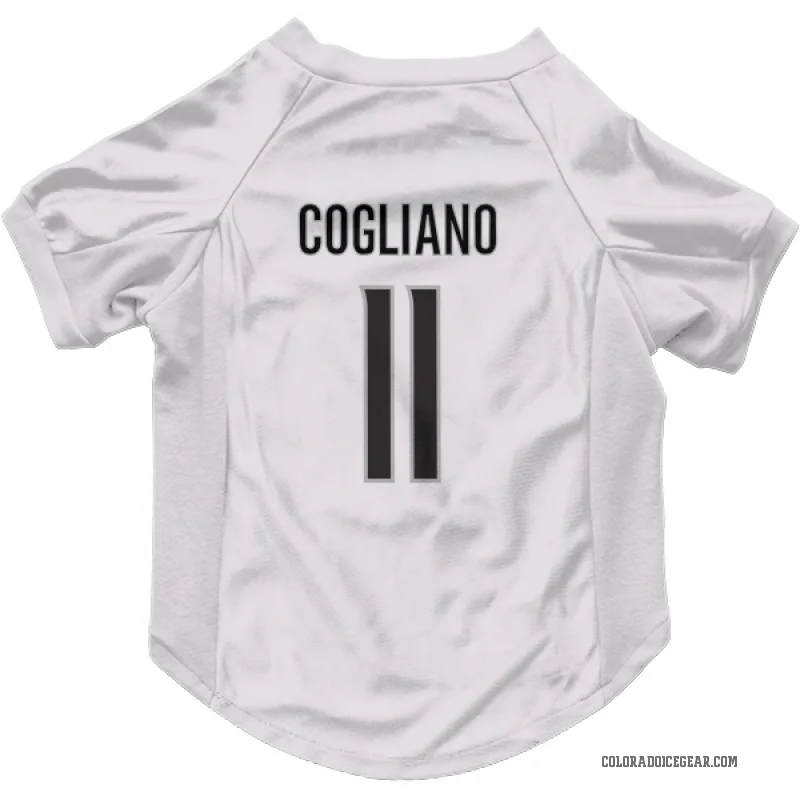 Andrew Cogliano  White Colorado Avalanche  Cat & Dog Pet Jersey