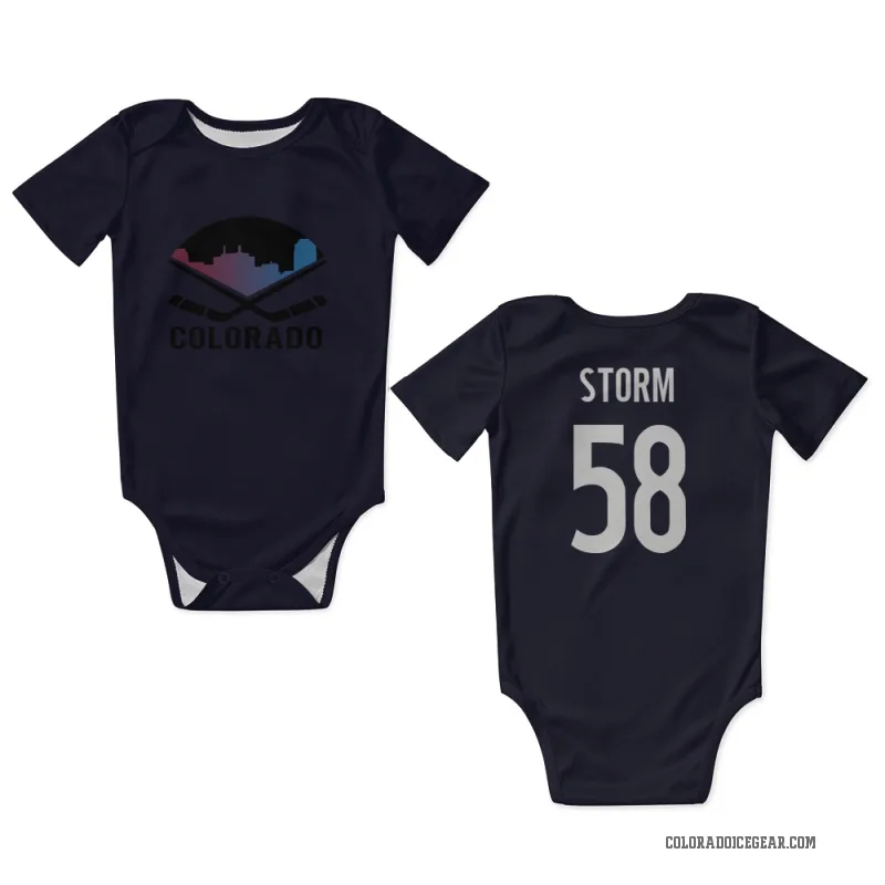 Ben Storm  Navy Colorado Avalanche  Newborn & Infant Bodysuit