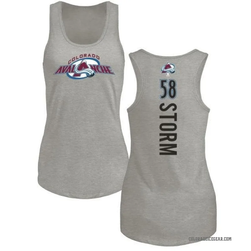 Ben Storm Women's Ash Colorado Avalanche Backer Tank Top -