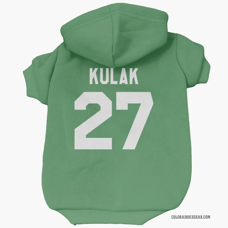 Brett Kulak  Green Colorado Avalanche  Cat & Dog Pet Hoodie