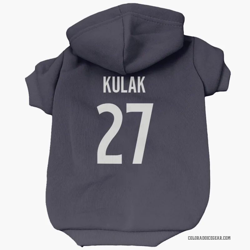 Brett Kulak  Navy Colorado Avalanche  Cat & Dog Pet Hoodie