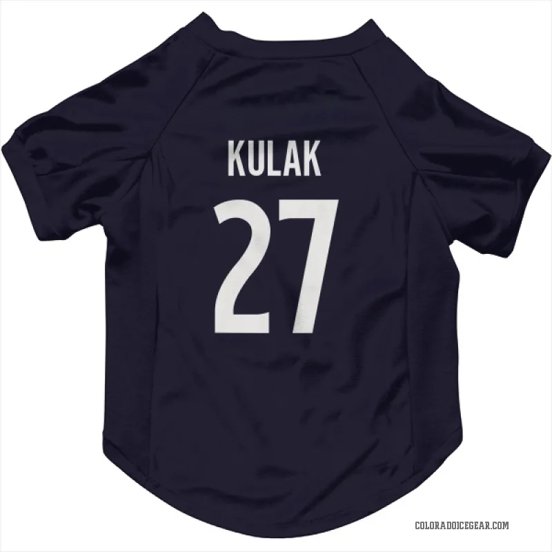 Brett Kulak  Navy Colorado Avalanche  Cat & Dog Pet Jersey