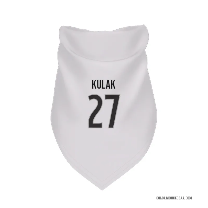 Brett Kulak  White Colorado Avalanche  Cat & Dog Pet Bandana