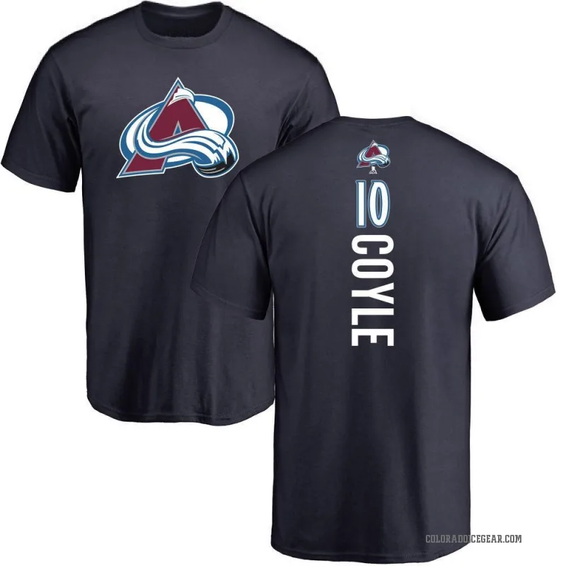 Charlie Coyle Men's Navy Colorado Avalanche Backer T-Shirt -