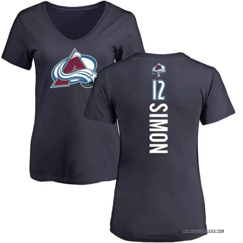 Chris Simon Women's Navy Colorado Avalanche Backer T-Shirt -