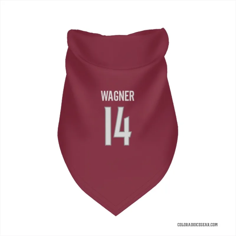 Chris Wagner  Colorado Avalanche   Burgundy Cat & Dog Pet Bandana