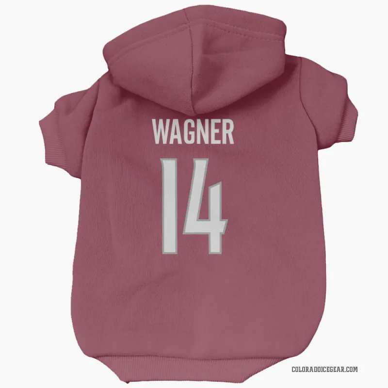 Chris Wagner  Colorado Avalanche   Burgundy Cat & Dog Pet Hoodie