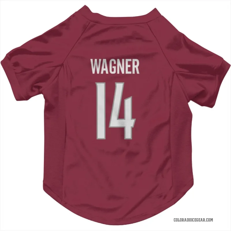 Chris Wagner  Colorado Avalanche   Burgundy Cat & Dog Pet Jersey