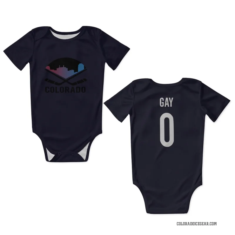 Cooper Gay  Navy Colorado Avalanche  Newborn & Infant Bodysuit