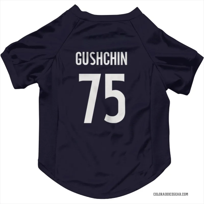 Danil Gushchin  Navy Colorado Avalanche  Cat & Dog Pet Jersey