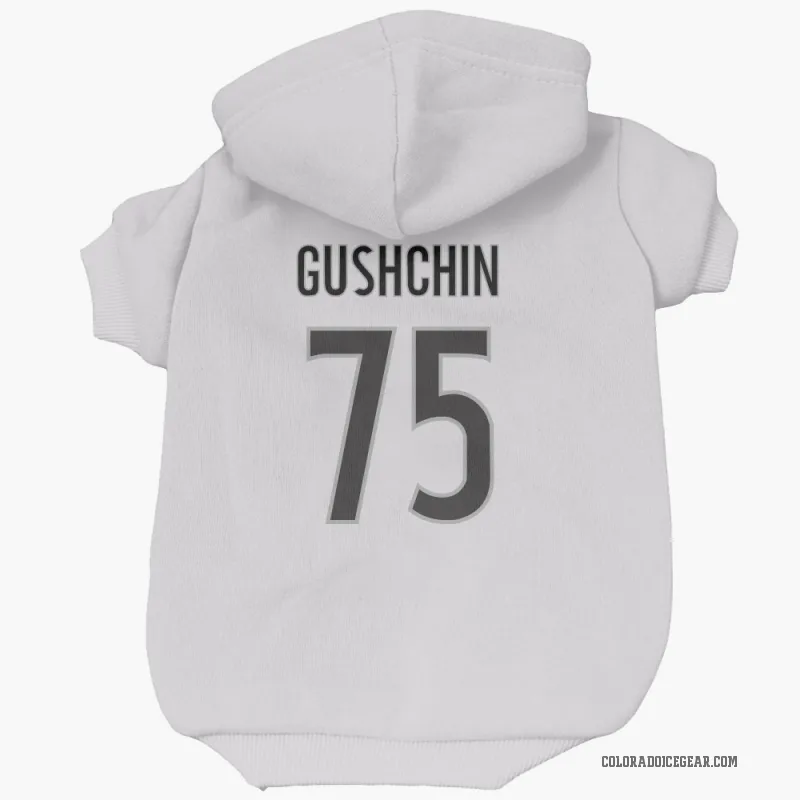 Danil Gushchin  White Colorado Avalanche  Cat & Dog Pet Hoodie