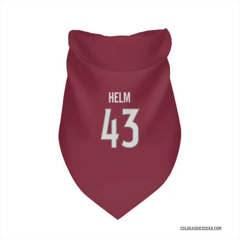 Darren Helm  Colorado Avalanche   Burgundy Cat & Dog Pet Bandana