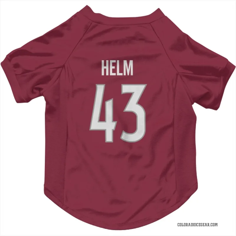 Darren Helm  Colorado Avalanche   Burgundy Cat & Dog Pet Jersey