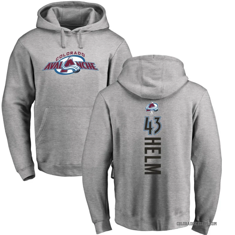 Darren Helm Men's Colorado Avalanche Branded Ash Backer Pullover Hoodie