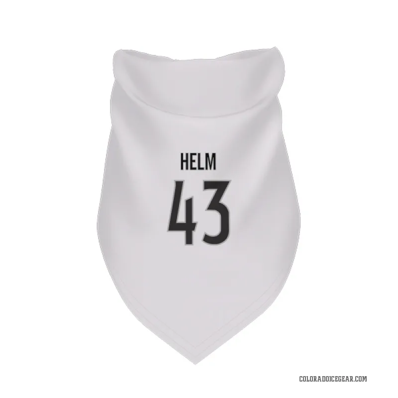 Darren Helm  White Colorado Avalanche  Cat & Dog Pet Bandana