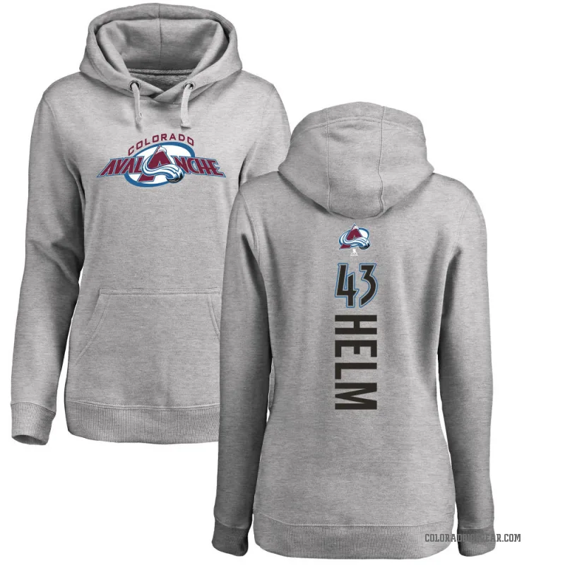 Darren Helm Women's Colorado Avalanche Branded Ash Backer Pullover Hoodie