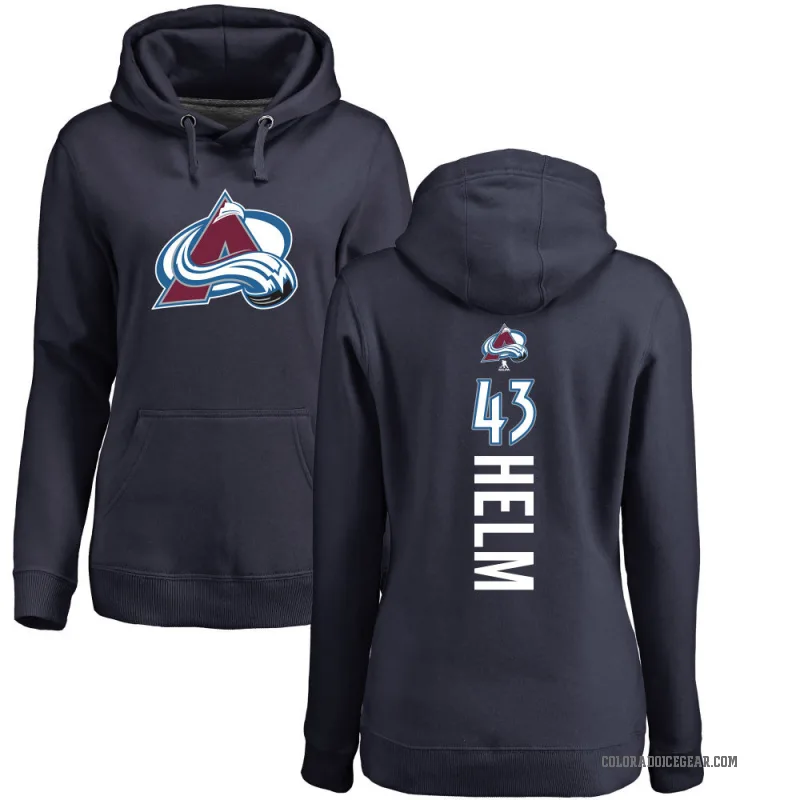 Darren Helm Women's Navy Colorado Avalanche Branded Backer Pullover Hoodie