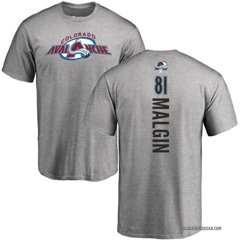 Denis Malgin Youth Ash Colorado Avalanche Backer T-Shirt -