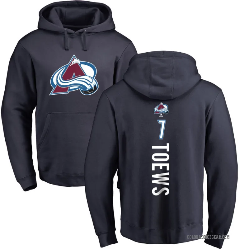Devon Toews Youth Navy Colorado Avalanche Branded Backer Pullover Hoodie