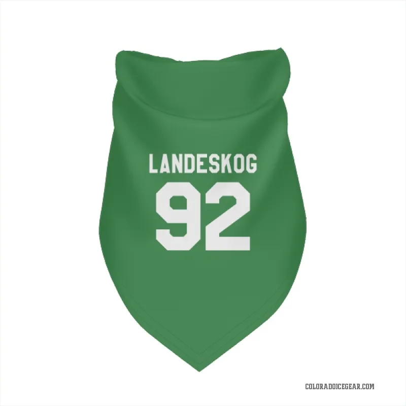 Gabriel Landeskog  Green Colorado Avalanche  Cat & Dog Pet Bandana