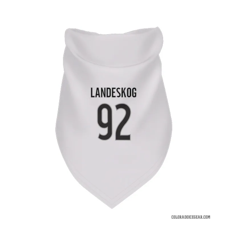 Gabriel Landeskog  White Colorado Avalanche  Cat & Dog Pet Bandana