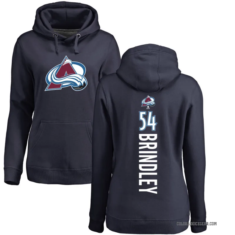 Gavin Brindley Women's Navy Colorado Avalanche Branded Backer Pullover Hoodie
