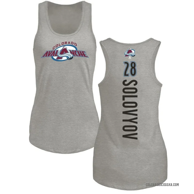 Ilya Solovyov Women's Ash Colorado Avalanche Backer Tank Top -