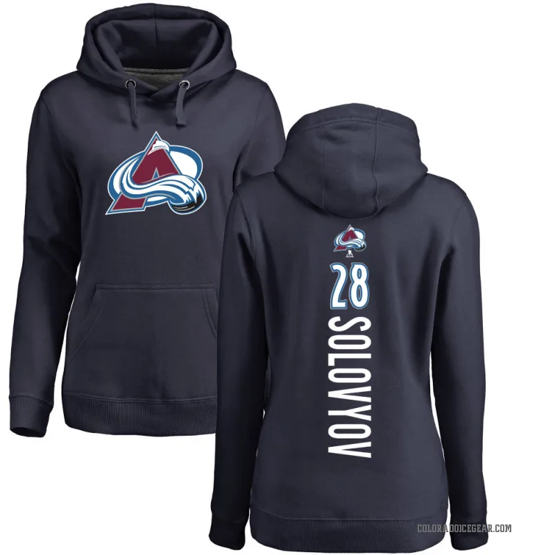 Ilya Solovyov Women's Navy Colorado Avalanche Branded Backer Pullover Hoodie