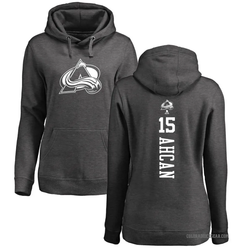 Jack Ahcan Women's Charcoal Colorado Avalanche Branded One Color Backer Pullover Hoodie