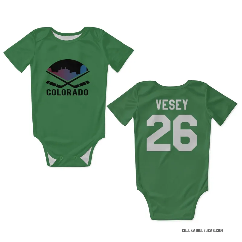 Jimmy Vesey  Green Colorado Avalanche  Newborn & Infant Bodysuit