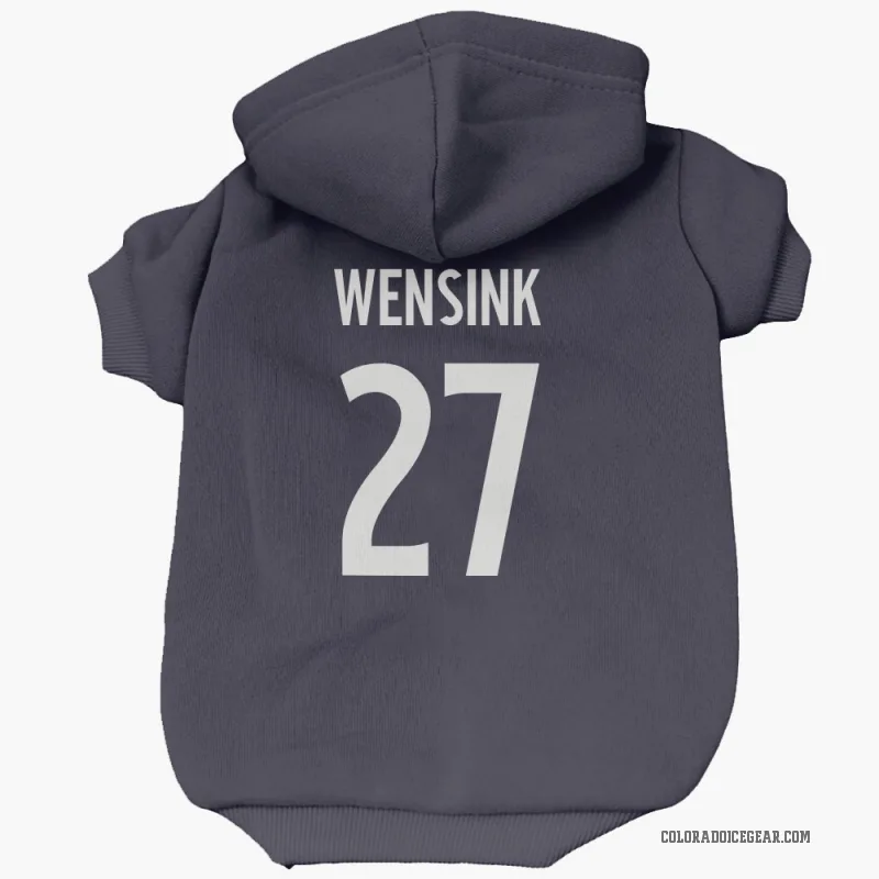 John Wensink  Navy Colorado Avalanche  Cat & Dog Pet Hoodie