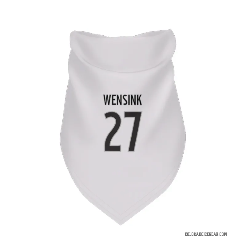 John Wensink  White Colorado Avalanche  Cat & Dog Pet Bandana