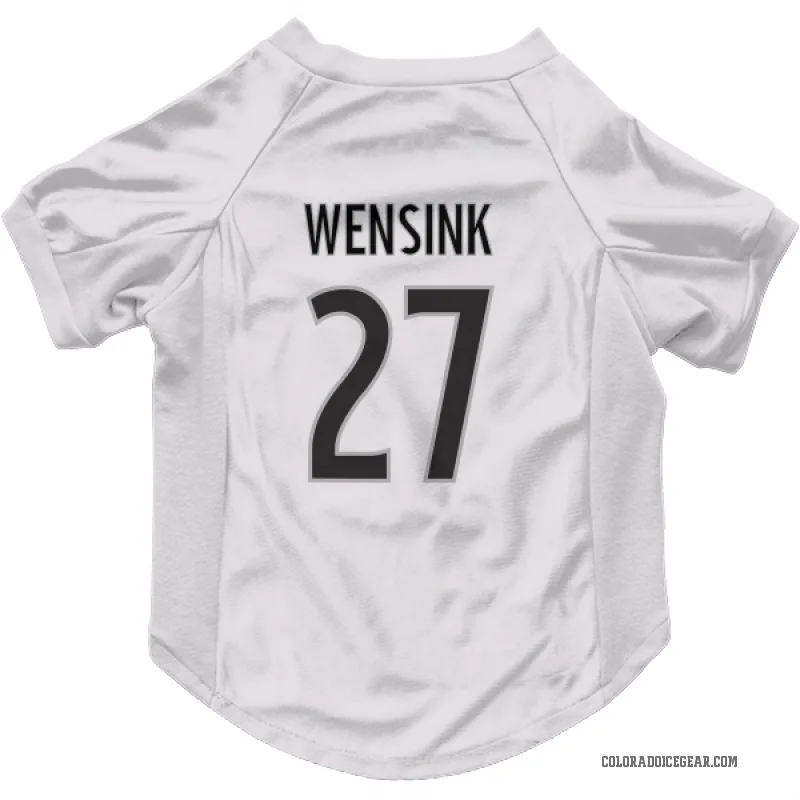 John Wensink  White Colorado Avalanche  Cat & Dog Pet Jersey