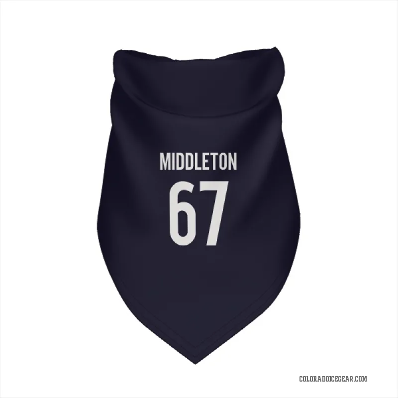 Keaton Middleton  Navy Colorado Avalanche  Cat & Dog Pet Bandana