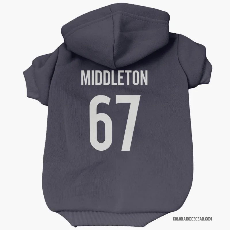 Keaton Middleton  Navy Colorado Avalanche  Cat & Dog Pet Hoodie