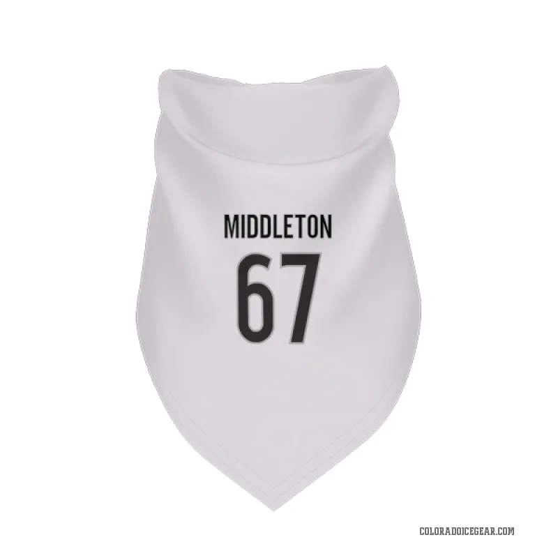 Keaton Middleton  White Colorado Avalanche  Cat & Dog Pet Bandana