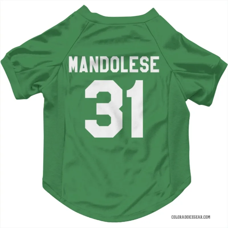 Kevin Mandolese  Green Colorado Avalanche  Cat & Dog Pet Jersey