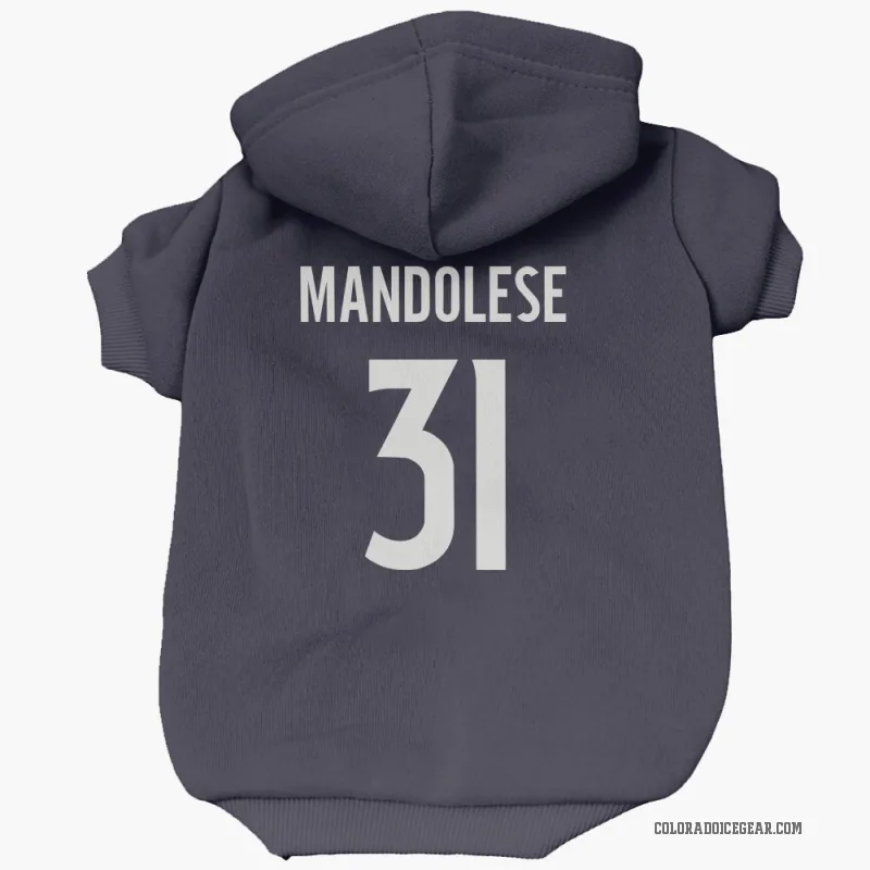 Kevin Mandolese  Navy Colorado Avalanche  Cat & Dog Pet Hoodie