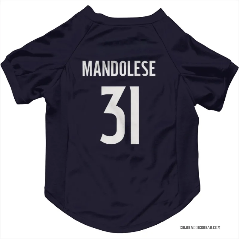 Kevin Mandolese  Navy Colorado Avalanche  Cat & Dog Pet Jersey