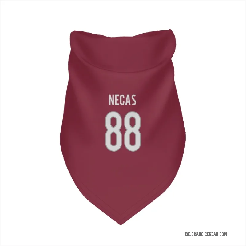 Martin Necas  Colorado Avalanche   Burgundy Cat & Dog Pet Bandana