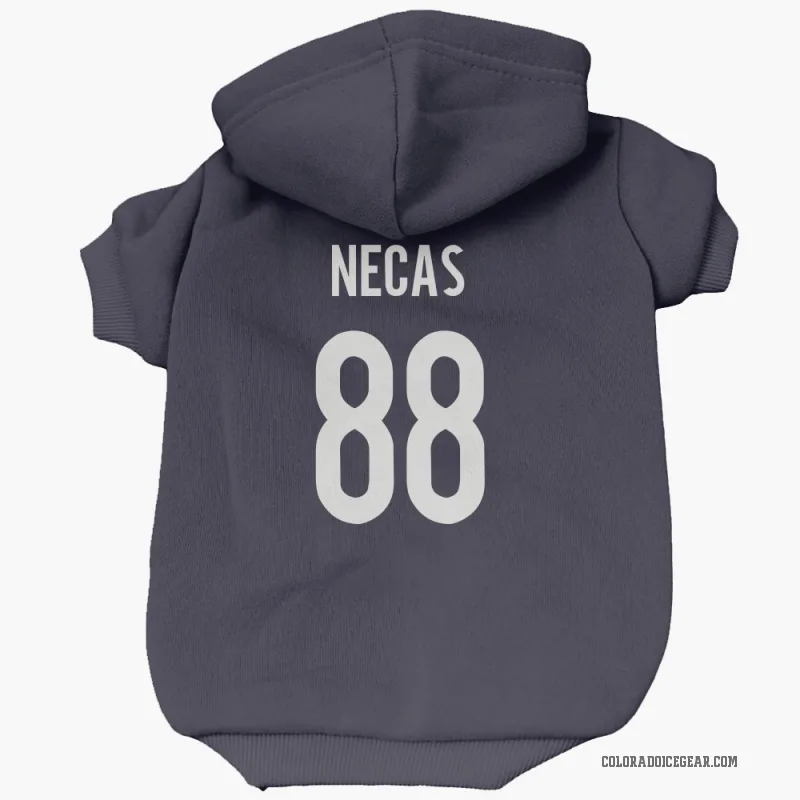 Martin Necas  Navy Colorado Avalanche  Cat & Dog Pet Hoodie