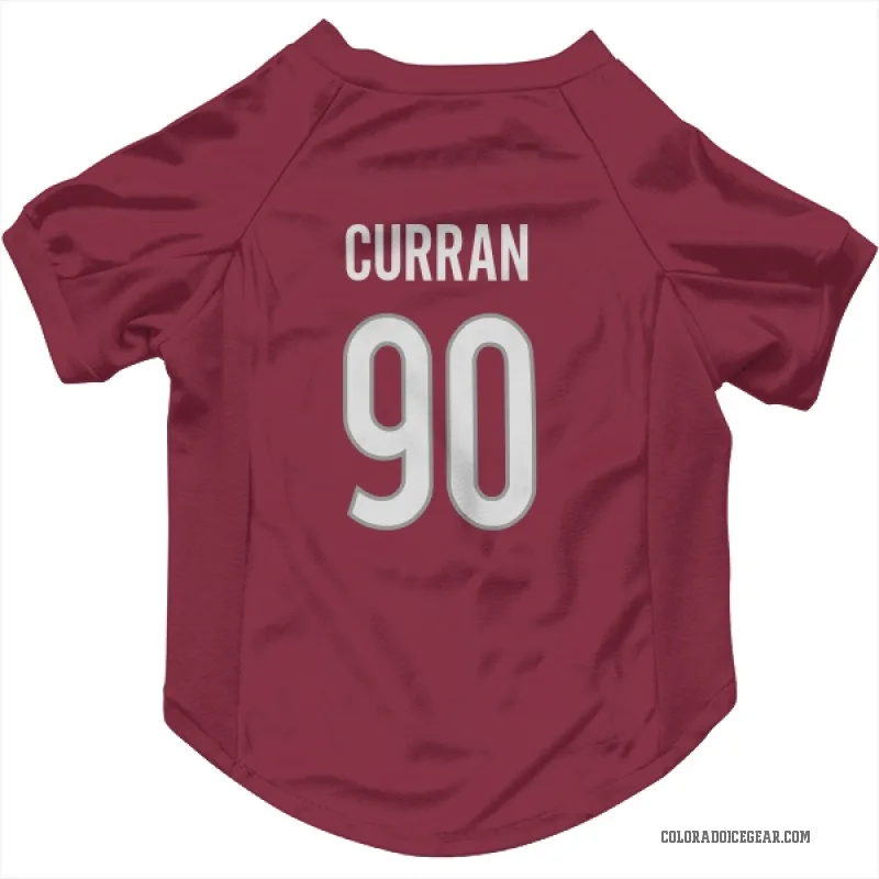 Maxmilian Curran  Colorado Avalanche   Burgundy Cat & Dog Pet Jersey