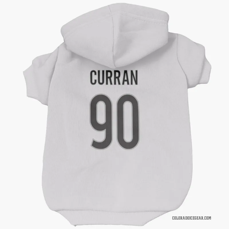 Maxmilian Curran  White Colorado Avalanche  Cat & Dog Pet Hoodie