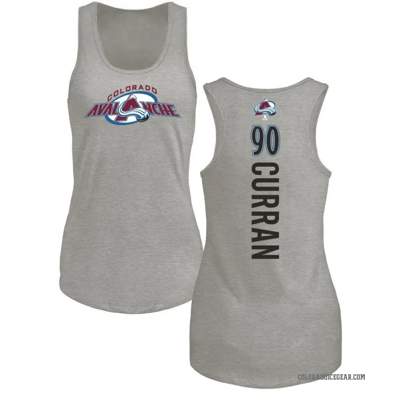 Maxmilian Curran Women's Ash Colorado Avalanche Backer Tank Top -