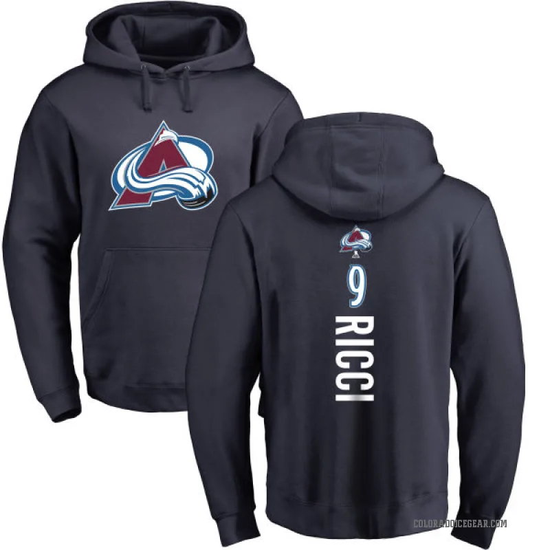 Mike Ricci Youth Navy Colorado Avalanche Branded Backer Pullover Hoodie
