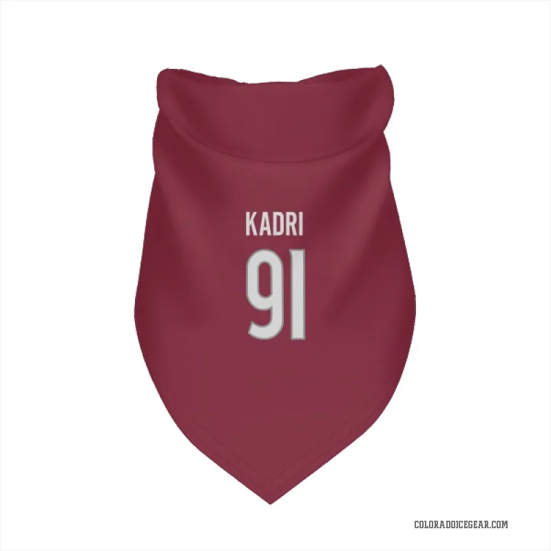 Nazem Kadri  Colorado Avalanche   Burgundy Cat & Dog Pet Bandana